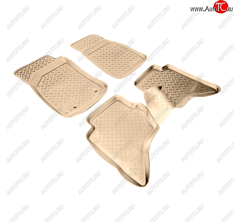 3 199 р. Коврики салона Norplast Unidec  Ford Ranger (2006-2011), Mazda BT-50 (2006-2011) (Цвет: бежевый)  с доставкой в г. Пермь
