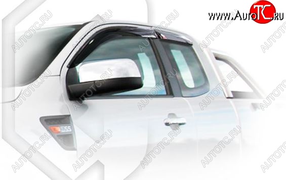 1 999 р. Дефлектора окон CA-Plastiс Ford Ranger RapCab дорестайлинг (2011-2016) (Classic полупрозрачные)  с доставкой в г. Пермь