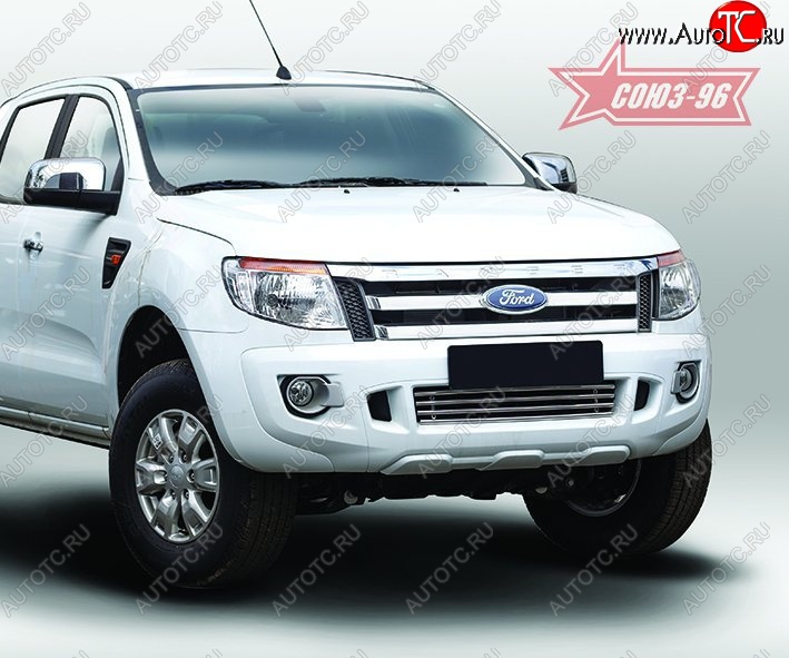5 489 р. Декоративный элемент воздухозаборника Souz-96 (d16) Ford Ranger DoubleCab дорестайлинг (2011-2016)  с доставкой в г. Пермь