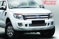 Декоративный элемент воздухозаборника Souz-96 (d10) Ford Ranger ( DoubleCab,  RapCab) (2011-2016) дорестайлинг