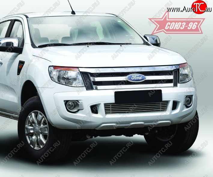 5 624 р. Декоративный элемент воздухозаборника Souz-96 (d10)  Ford Ranger ( DoubleCab,  RapCab) (2011-2016) дорестайлинг  с доставкой в г. Пермь