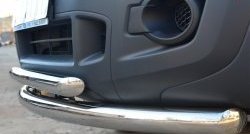 24 499 р. Защита переднего бампера (2 трубыØ76 и 63 мм, нержавейка) SLITKOFF Ford Ranger RapCab дорестайлинг (2011-2016)  с доставкой в г. Пермь. Увеличить фотографию 3