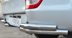24 999 р. Защита заднего бампера (2 трубы Ø63 мм уголки, нержавейка) SLITKOFF Ford Ranger DoubleCab дорестайлинг (2011-2016)  с доставкой в г. Пермь. Увеличить фотографию 2