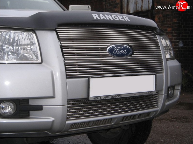 6 099 р. Декоративная вставка воздухозаборника Berkut Ford Ranger дорестайлинг (2006-2009)  с доставкой в г. Пермь