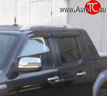 999 р. Комплект дефлекторов окон (ветровиков) 4 шт. (рестайлинг) Russtal Ford Ranger дорестайлинг (2006-2009)  с доставкой в г. Пермь
