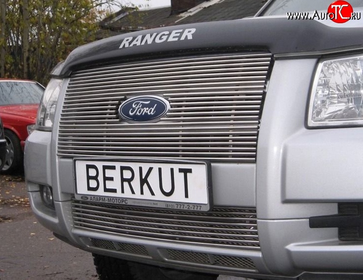 9 399 р. Декоративная вставка решетки радиатора Berkut Ford Ranger дорестайлинг (2006-2009)  с доставкой в г. Пермь