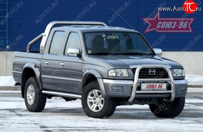20 114 р. Защита переднего бампера Souz-96 (d76) Ford Ranger дорестайлинг (2006-2009)  с доставкой в г. Пермь