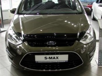 579 р. Дефлектор капота SIM Ford S-Max 1 рестайлинг (2010-2015)  с доставкой в г. Пермь. Увеличить фотографию 2