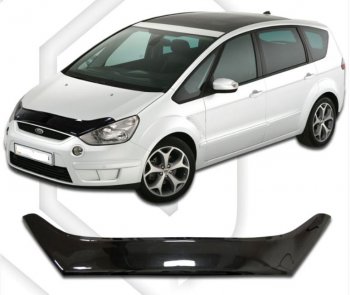 Дефлектор капота CA-Plastic Ford S-Max  1 (2006-2010) дорестайлинг