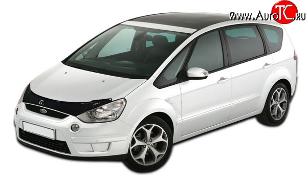 4 599 р. Дефлектор капота NovLine Ford S-Max 1 дорестайлинг (2006-2010)  с доставкой в г. Пермь