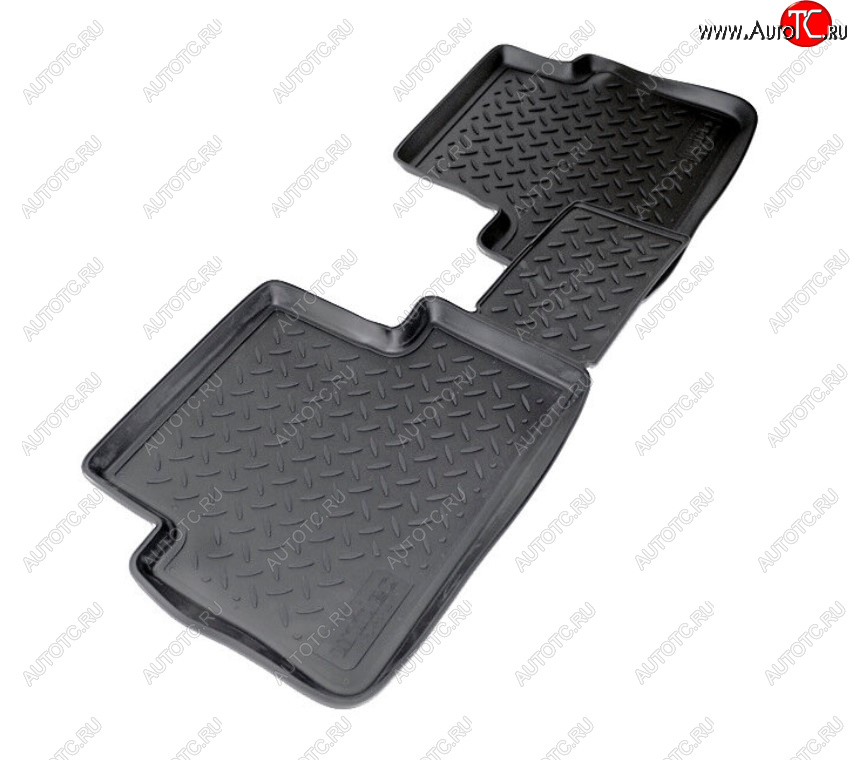 1 159 р. Комплект салонных ковриков Norplast Unidec (задние)  Ford Tourneo Connect (2007-2013) (Цвет: черный)  с доставкой в г. Пермь