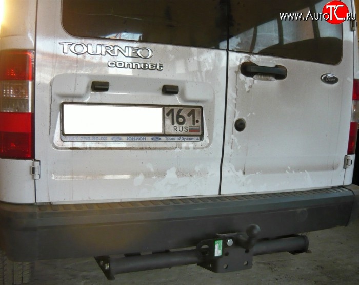 8 999 р. Фаркоп Лидер Плюс (до 1200 кг) Ford Tourneo Connect дорестайлинг (2002-2007) (Без электропакета)  с доставкой в г. Пермь