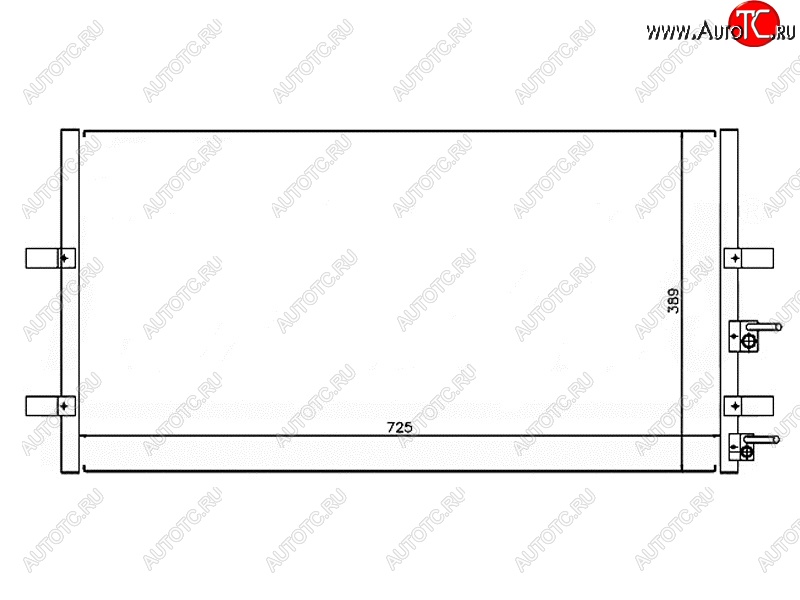 3 999 р. Радиатор кондиционера SAT Ford Transit цельнометаллический фургон (2006-2014)  с доставкой в г. Пермь