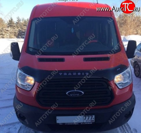 999 р. Дефлектор капота Russtal (вариант Б) Ford Transit цельнометаллический фургон (2014-2022)  с доставкой в г. Пермь
