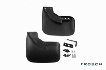 1 249 р. Брызговики задние Frosch Optimum Ford Transit цельнометаллический фургон (2014-2022) (В пакете)  с доставкой в г. Пермь. Увеличить фотографию 2