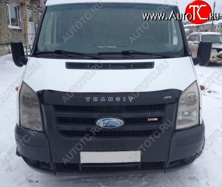 999 р. Дефлектор капота (рестайлинг) Russtal (короткий) Ford Transit цельнометаллический фургон (2006-2014)  с доставкой в г. Пермь