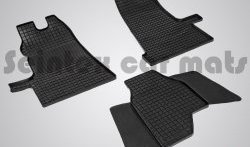 Износостойкие коврики в салон с рисунком Сетка SeiNtex Premium 3 шт. (резина) Ford Transit (2006-2014) цельнометаллический фургон