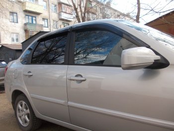 369 р. Накладки на ручки дверей Style Лада Калина 1117 универсал (2004-2013) (Неокрашенные)  с доставкой в г. Пермь. Увеличить фотографию 4