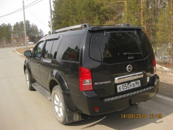 2 379 р. Передние брызговики NovLine 2 шт. Nissan Pathfinder R51 рестайлинг (2009-2014)  с доставкой в г. Пермь. Увеличить фотографию 2
