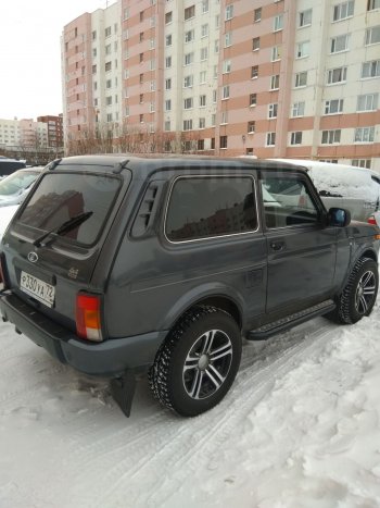 219 р. Накладки задней стойки на автомобиль Кураж широкие Лада нива 4х4 2131 Урбан 5 дв. рестайлинг (2019-2021) (Неокрашенные)  с доставкой в г. Пермь. Увеличить фотографию 3
