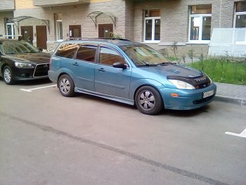 2 819 р. Пластиковые пороги Sport V2 Ford Focus 1 универсал дорестайлинг (1998-2002)  с доставкой в г. Пермь. Увеличить фотографию 4