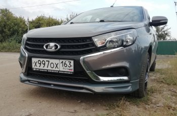 1 179 р. Центральная планка между клыками VTS переднего бампера  Лада Веста ( 2180,  SW 2181) (2015-2023) седан дорестайлинг, универсал дорестайлинг (Неокрашенная)  с доставкой в г. Пермь. Увеличить фотографию 6