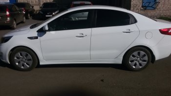 4 099 р. Пороги накладки Drive KIA Rio 3 QB хэтчбек 5 дв. рестайлинг (2015-2017) (Неокрашенные)  с доставкой в г. Пермь. Увеличить фотографию 6