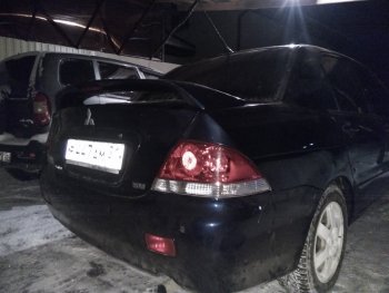 4 099 р. Средний спойлер 2.0 стандарт  Mitsubishi Lancer  9 CS (2003-2009) седан 1-ый рестайлинг, седан 2-ой рестайлинг (Без места под стоп-сигнал, Неокрашенный)  с доставкой в г. Пермь. Увеличить фотографию 7