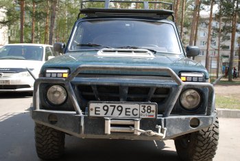 3 299 р. Дневные ходовые огни с поворотниками Тюн-Авто Classic Лада Нива 4х4 2121 3 дв. дорестайлинг (1977-2019) (Поворотник в НИЖНЕЙ секции, светится равномерно)  с доставкой в г. Пермь. Увеличить фотографию 10