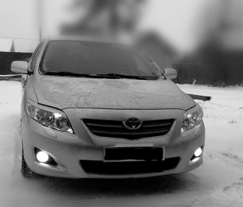 1 299 р. Комплект ресничек на фары Sport  Toyota Corolla  E150 (2006-2010) седан дорестайлинг (Неокрашенные)  с доставкой в г. Пермь. Увеличить фотографию 17