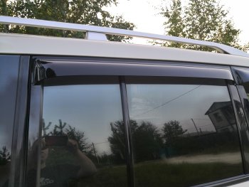 2 159 р. Дефлектора окон CA-Plastiс  Mitsubishi Pajero  4 V90 (2006-2015) дорестайлинг, 1-ый рестайлинг (Classic полупрозрачный, Без хром.молдинга)  с доставкой в г. Пермь. Увеличить фотографию 2