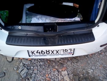 1 089 р. Накладка защитная на задний бампер Yuago Renault Sandero (B8) дорестайлинг (2014-2018)  с доставкой в г. Пермь. Увеличить фотографию 4