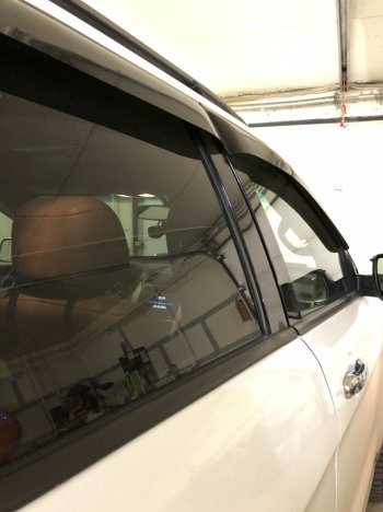 2 379 р. Дефлектора окон CA-Plastiс Ford Explorer U502 дорестайлинг (2010-2016) (Classic полупрозрачный)  с доставкой в г. Пермь. Увеличить фотографию 3