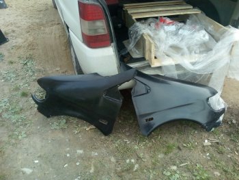 9 989 р. Переднее левое крыло (стеклопластик) Fiberplast  Mercedes-Benz Vito  W638 (1996-2003)  с доставкой в г. Пермь. Увеличить фотографию 9