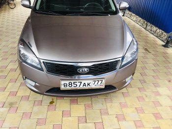 1 599 р. Реснички на фары (рестайлинг) K-1 KIA Ceed 1 ED рестайлинг, хэтчбэк 5 дв. (2010-2012) (Неокрашенные)  с доставкой в г. Пермь. Увеличить фотографию 2