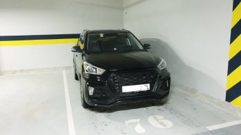 22 499 р. Передний бампер Xmug  Hyundai Creta  GS (2015-2021) дорестайлинг, рестайлинг (Неокрашенный)  с доставкой в г. Пермь. Увеличить фотографию 9