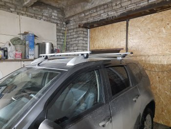 2 899 р. Дефлекторы боковых окон Vinguru Nissan Terrano D10 дорестайлинг (2013-2016)  с доставкой в г. Пермь. Увеличить фотографию 4
