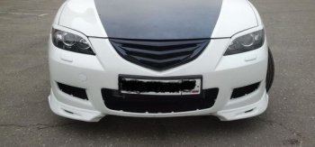 2 599 р. Клыки на передний бампер Style  Mazda 3/Axela  BK (2003-2006) дорестайлинг седан (Неокрашенные)  с доставкой в г. Пермь. Увеличить фотографию 9