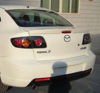 2 899 р. Лип спойлер Drive Mazda 3/Axela BK дорестайлинг седан (2003-2006) (Неокрашенный)  с доставкой в г. Пермь. Увеличить фотографию 3