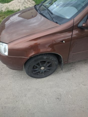 4 099 р. Переднее левое пластиковое крыло Стандарт АБС  Лада Калина ( 1118,  1117,  1119) - Калина Спорт  1119 (Неокрашенное)  с доставкой в г. Пермь. Увеличить фотографию 13