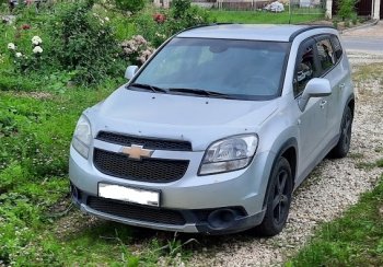 2 599 р. Дефлектор капота (excusive) CA-Plastiс   Chevrolet Orlando (2011-2018) (серия Шелкография серебро)  с доставкой в г. Пермь. Увеличить фотографию 2