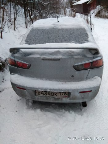 599 р. Реснички на фонари RA Mitsubishi Lancer 10 CY седан рестайлинг (2011-2017) (Неокрашенные)  с доставкой в г. Пермь. Увеличить фотографию 4