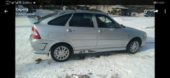 1 039 р. Пороги накладки GT Лада 2112 хэтчбек (1999-2008) (Текстурная поверхность)  с доставкой в г. Пермь. Увеличить фотографию 8
