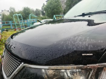 3 299 р. Дефлектор капота NovLine Mitsubishi Outlander XL (CW)  дорестайлинг (2005-2009)  с доставкой в г. Пермь. Увеличить фотографию 2