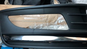 419 р. Правая рамка противотуманной фары SAT Volkswagen Polo 5 седан рестайлинг (2015-2020)  с доставкой в г. Пермь. Увеличить фотографию 2
