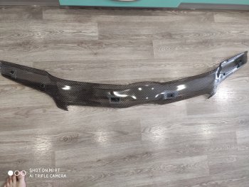 2 199 р. Дефлектор капота CA-Plastiс  Toyota Corolla  E120 (2004-2007) седан рестайлинг (Шелкография черная)  с доставкой в г. Пермь. Увеличить фотографию 2