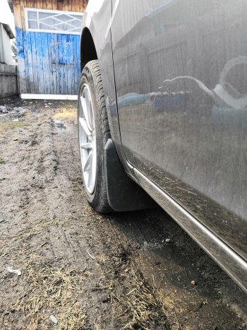 1 339 р. Брызговики Duster-Guard ПЕРЕДНИЕ широкие (2 шт) LADA Vesta 2015- Лада Веста 2180 седан дорестайлинг (2015-2023)  с доставкой в г. Пермь. Увеличить фотографию 3