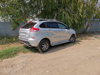 7 949 р. Рейлинги Petroil Tuning  Лада XRAY (2016-2022) (Серебристый муар)  с доставкой в г. Пермь. Увеличить фотографию 6