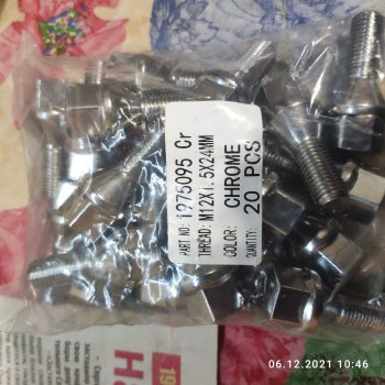 112 р. Колёсный болт длиной 24 мм Вектор M12 1.5 24 под гаечный ключ (пос.место: конус) Honda Mobilio 2 DD4,DD5 1-ый рестайлинг (2017-2019). Увеличить фотографию 2