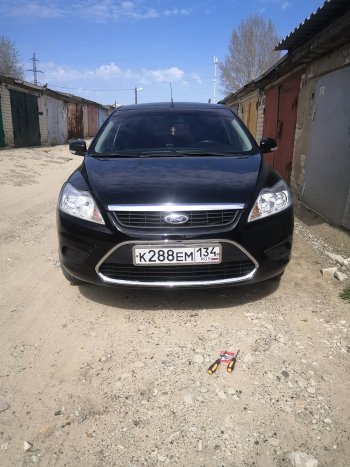 2 169 р. Вставка в центральную часть бампера SAT (с молдингом)  Ford Focus  2 (2007-2011) седан рестайлинг, универсал рестайлинг, хэтчбэк 3 дв. рестайлинг, хэтчбэк 5 дв. рестайлинг  с доставкой в г. Пермь. Увеличить фотографию 2